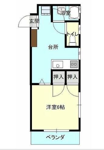 福山市北本庄のマンションの間取り