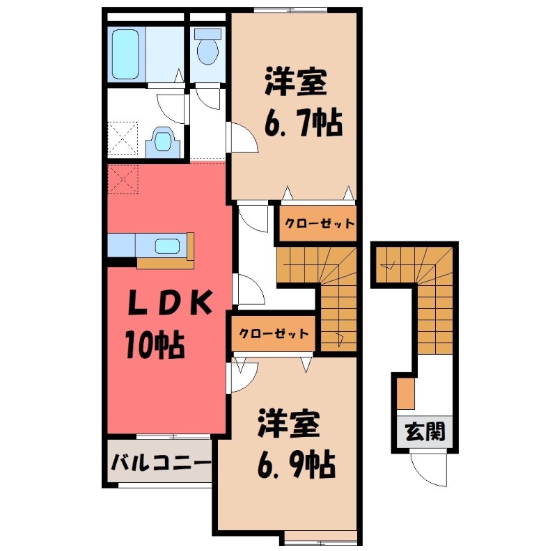 フルールの間取り