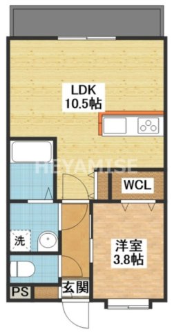 ニューステーションホテルレジデンスの間取り