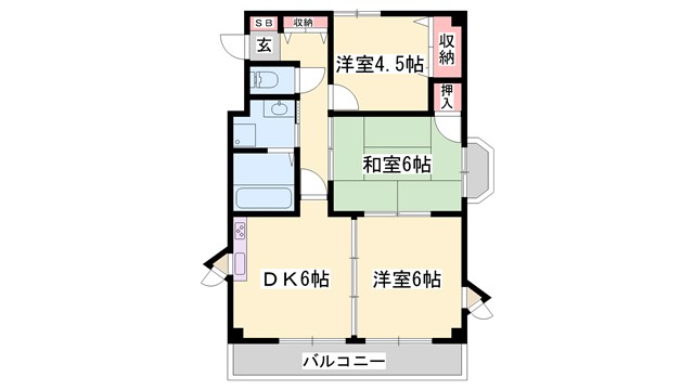 リゾティ英賀保の間取り