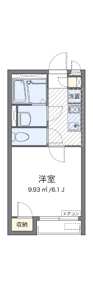 クレイノｍｚ三河島の間取り