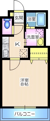 横浜市泉区中田西のアパートの間取り