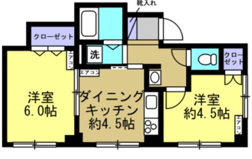 江東区牡丹のマンションの間取り