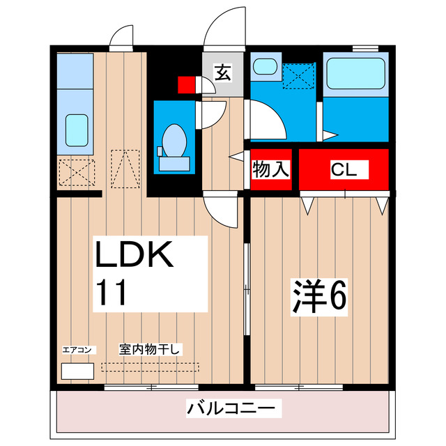 ラフィネタウンIの間取り