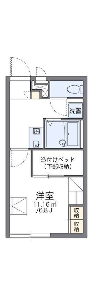 レオパレスプレミールＴＹの間取り