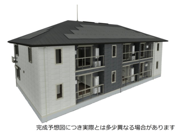 （仮称）東船橋3丁目 KY D-ROOM新築工事の建物外観