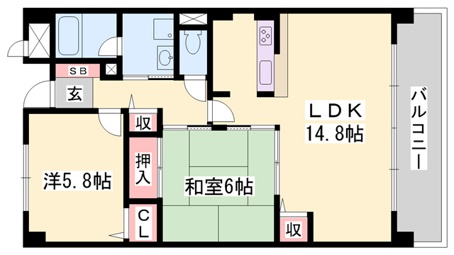 グランシャリオ天川の間取り