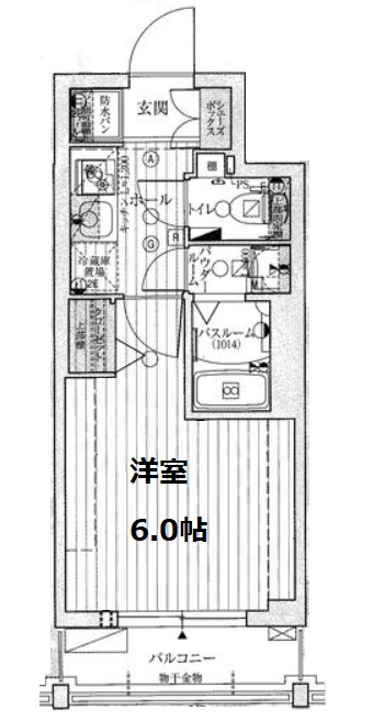 エステムコート心斎橋centralの間取り