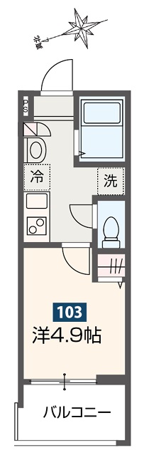 MELDIA新検見川IIIの間取り