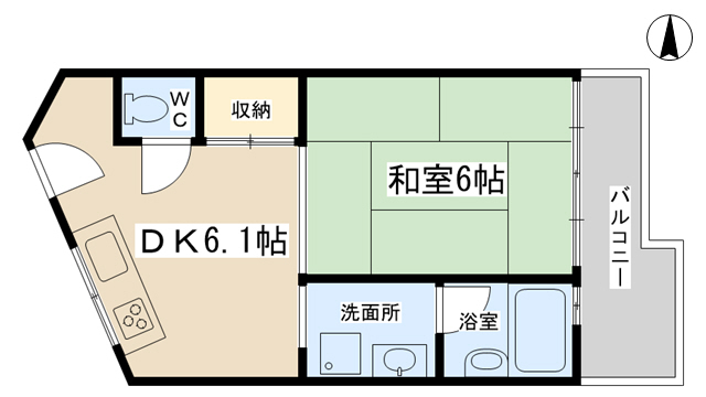 日ノ岡グリーンハイツの間取り