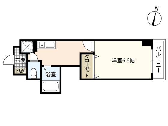 広島市安佐南区高取北のマンションの間取り