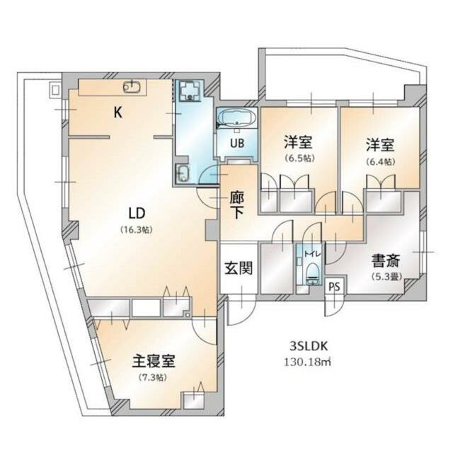 豊島区南大塚のマンションの間取り