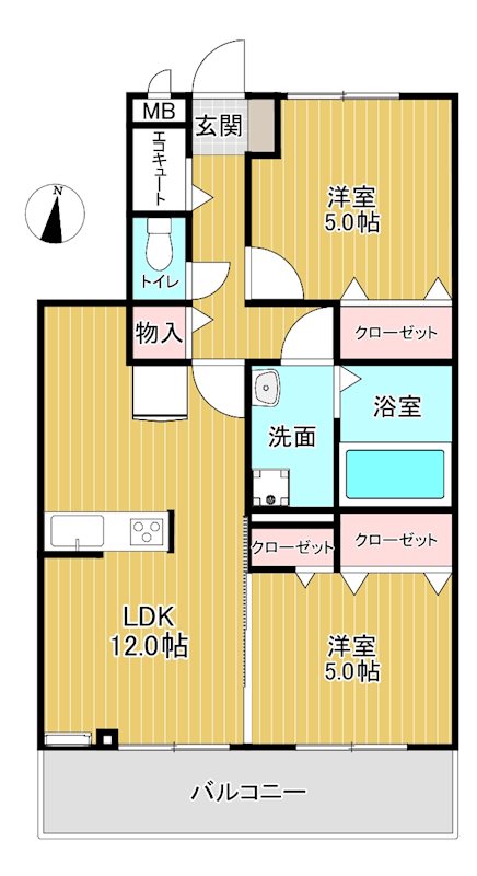 グランブルーの間取り