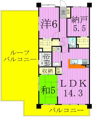 レジディア東松戸の間取り