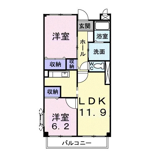 サニーヒル仙台南の間取り