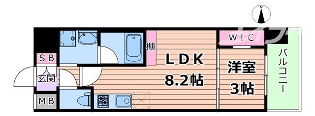 アーバネックス中崎町IIの間取り