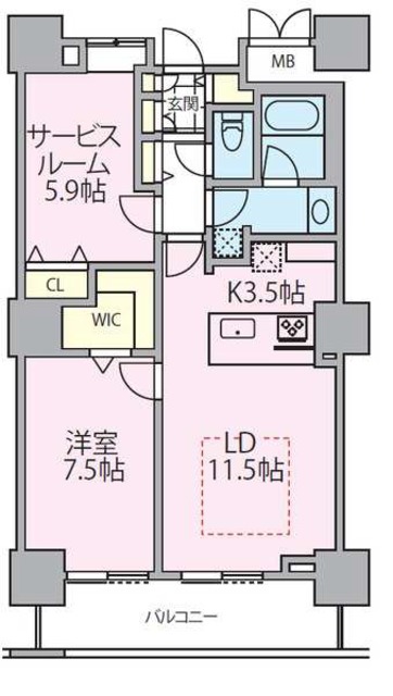 ロイヤルパークスタワー南千住の間取り