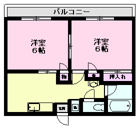 メゾンこすもすAの間取り