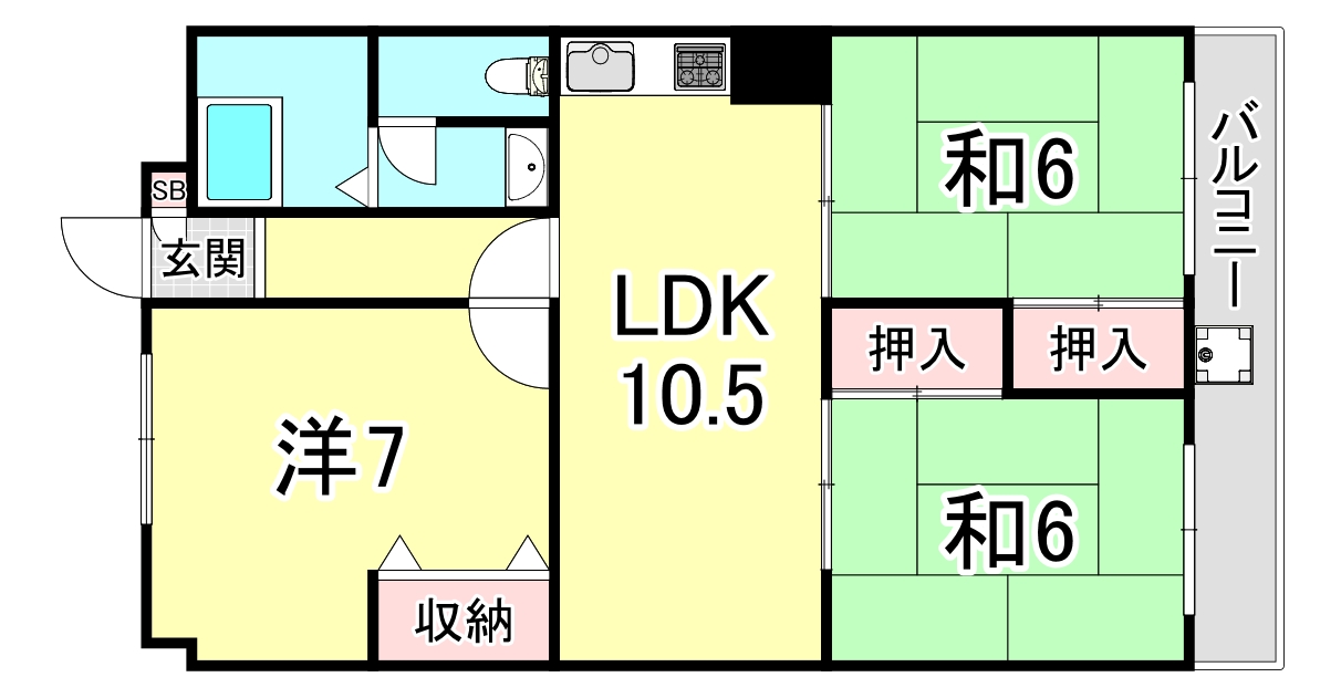 上高丸北住宅の間取り写真