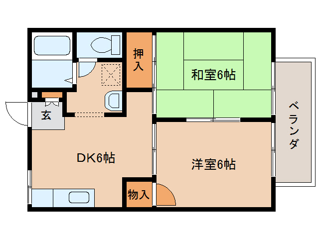 りーぶロッジの間取り