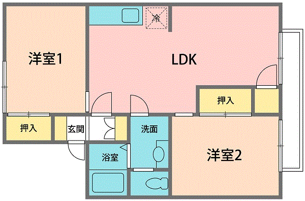 第2ハイツ小泉の間取り