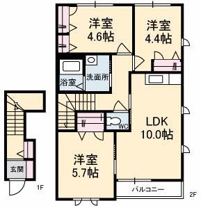 シャーメゾン七宝台の間取り