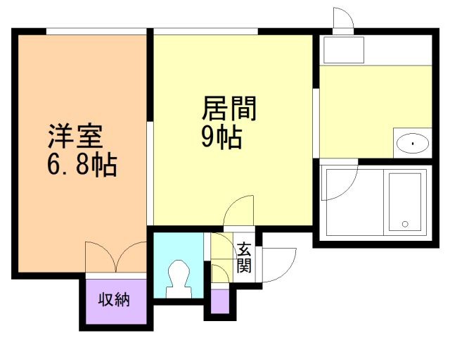 フラワー豊平の間取り