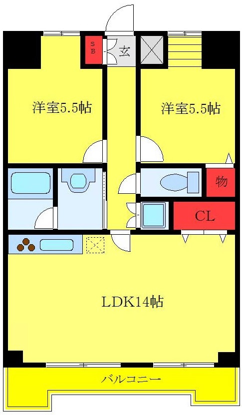 リンデンハイム赤塚の間取り