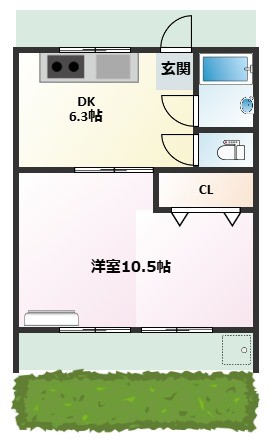 コーポ島崎の間取り