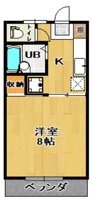 咲田一丁目ハイツの間取り