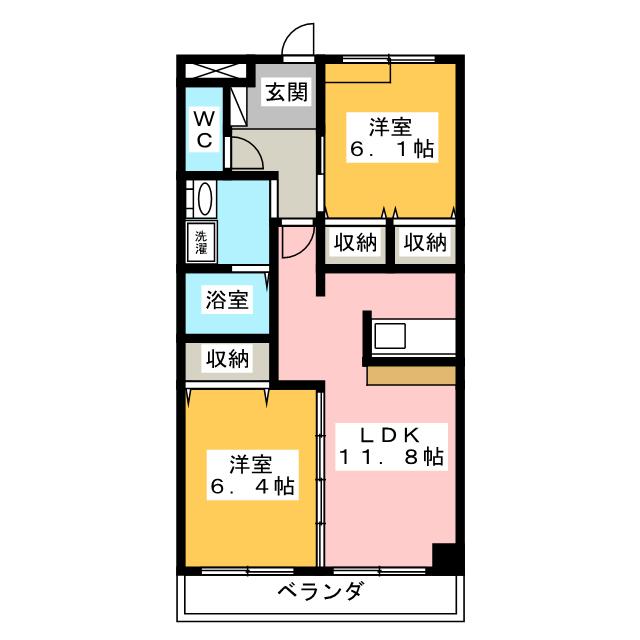 東ハイツの間取り