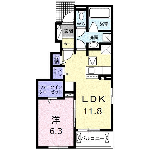 サンフォレストＡ棟の間取り