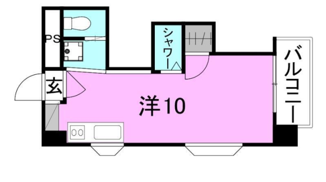 松山市萱町のマンションの間取り