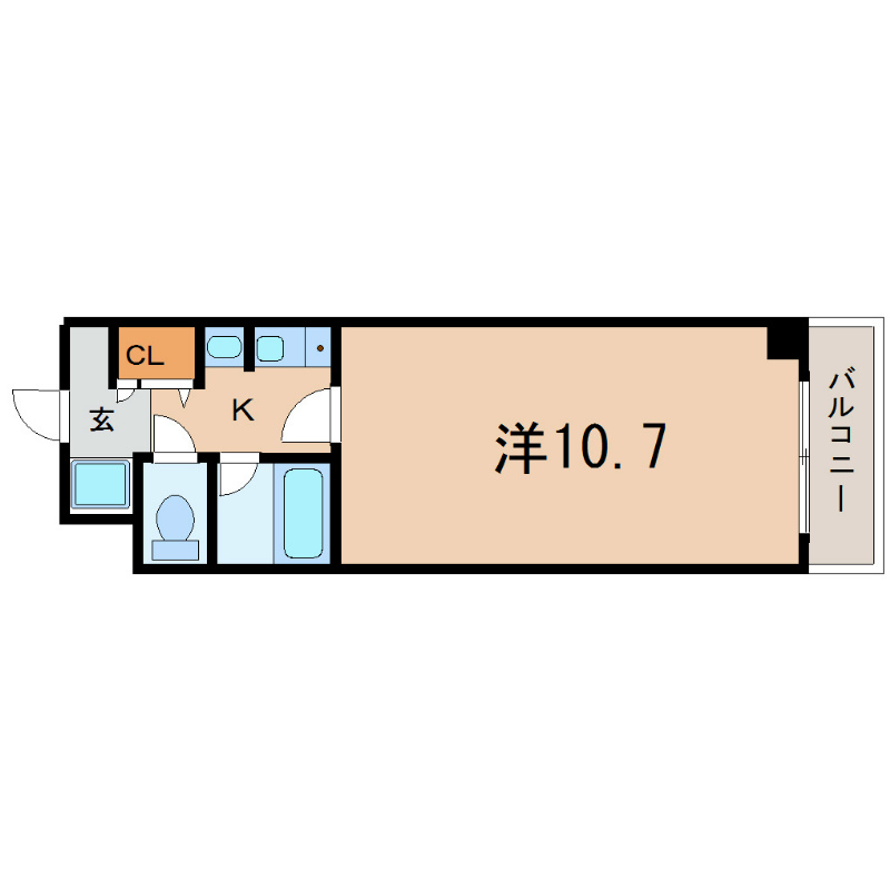 守山市梅田町のマンションの間取り