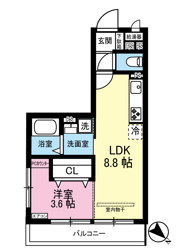 ガーネットの間取り