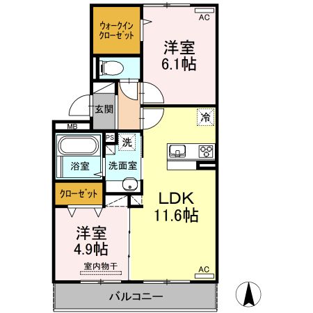 【Rose　Mansion(ローズマンション）の間取り】