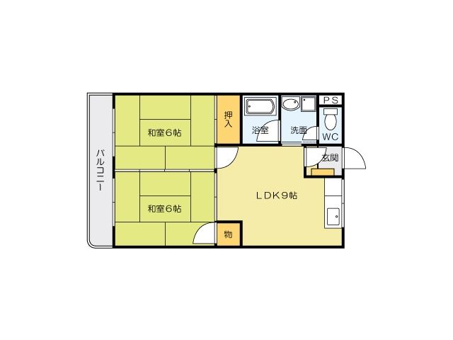 ハイツ京霧ヶ丘の間取り