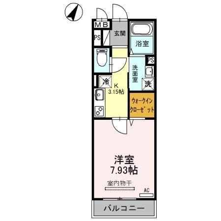 桶川市末広のアパートの間取り