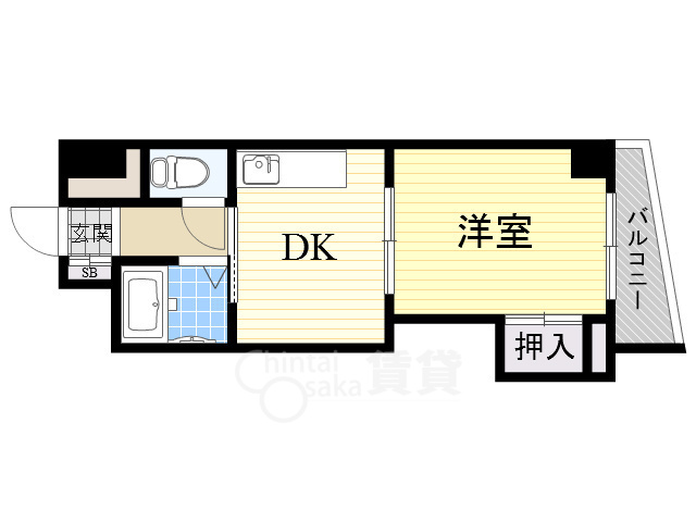 吹田市南正雀のマンションの間取り