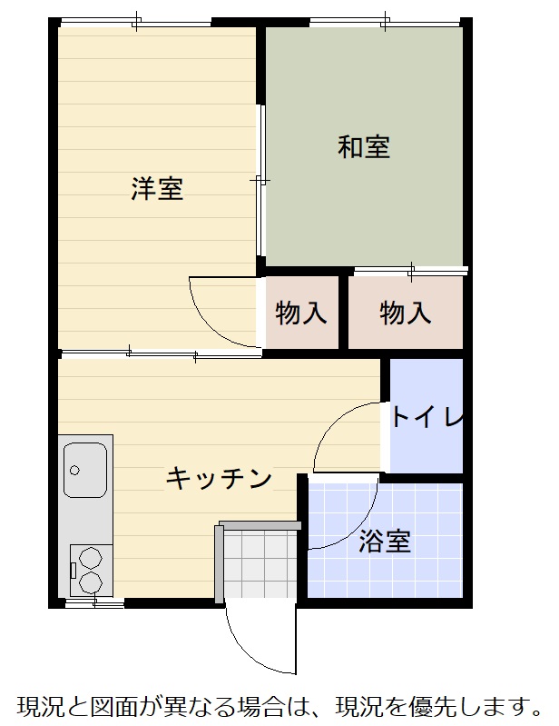 鋳物師町アパートA棟の間取り