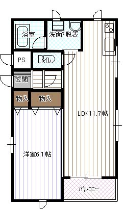 リベルタ上野の間取り