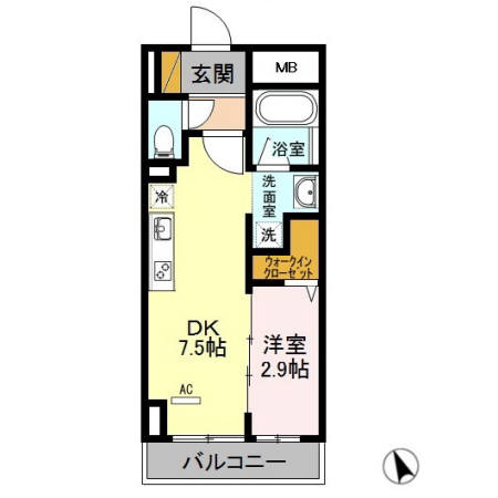 セントオハナ立川の間取り