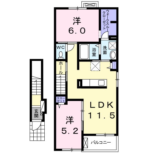 モワメール　Iの間取り