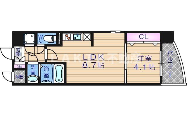 SERENiTE本町エコートの間取り