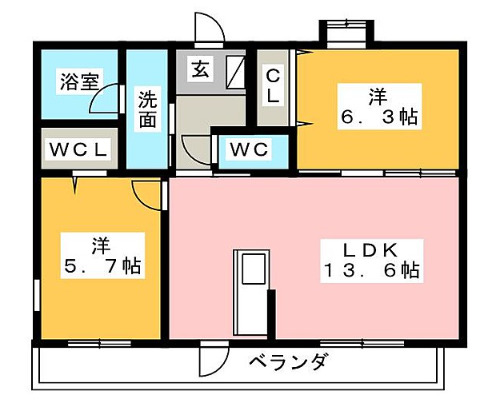 メゾン・ド・ゼフ（Maison　de　Zeph）の間取り