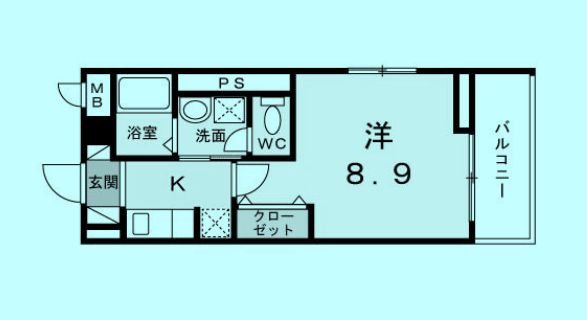 品川区豊町のマンションの間取り