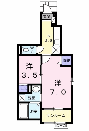 盛岡市下太田沢田築の間取り