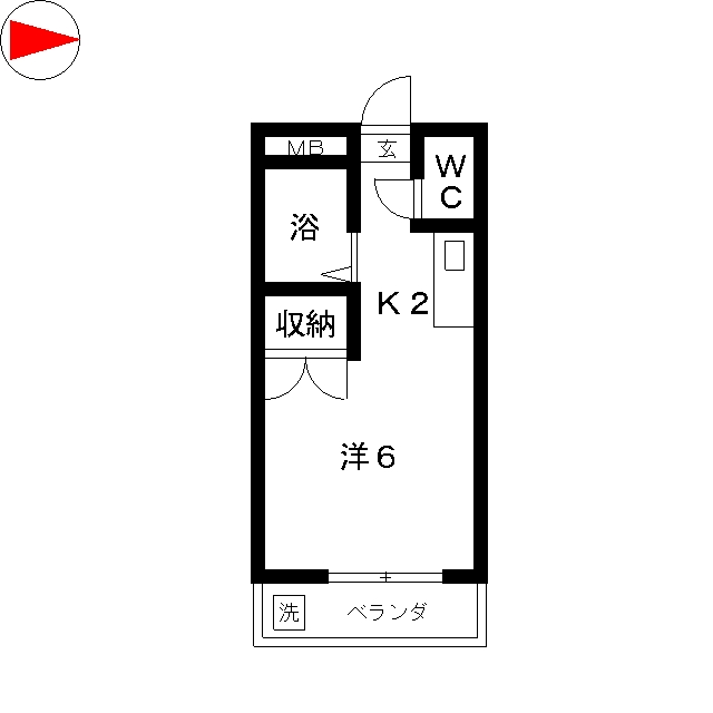 ハイム北の森の間取り