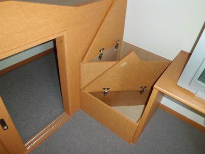 収納　至るところに収納が・・・