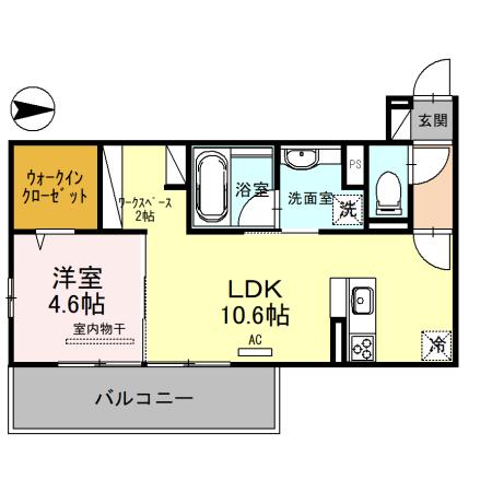 フロレゾン北花山Ｂの間取り